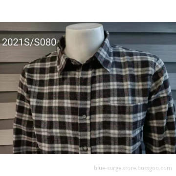 Men's Checks Shirts Customized Square Pattern Clothes